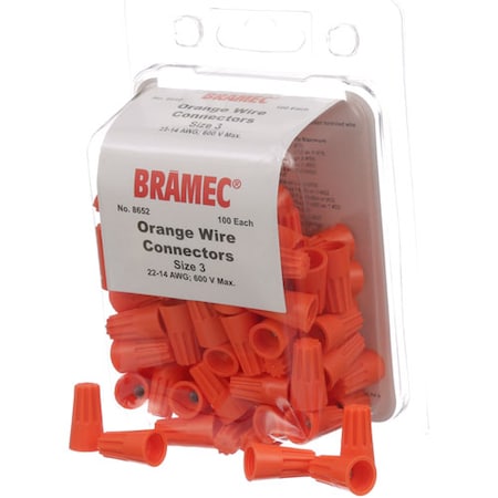 ALLPOINTS Nuts, Wire - Orange (100/Pkg) 281663